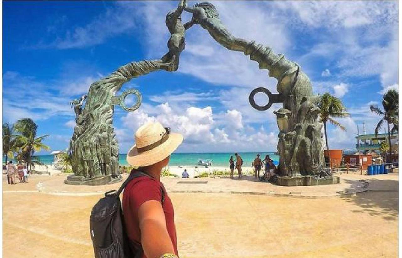 Guacamundo Beach Hostel 5Th. Ave 普拉亚卡门 外观 照片